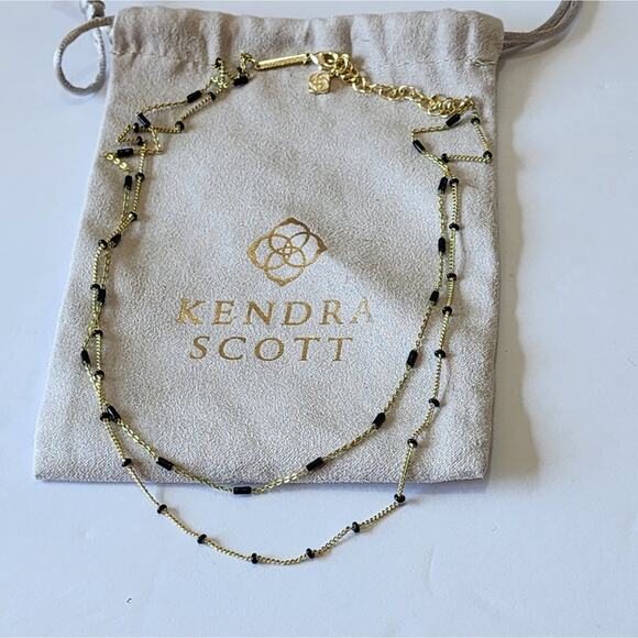 KENDRA DOTTIE MULTI STRAND GOLD NECKLACE - Picture 1 of 7